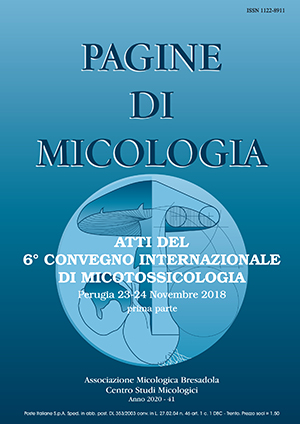 Atti del 6° Convegno Internazionale di Micotossicologia – 1ª Parte